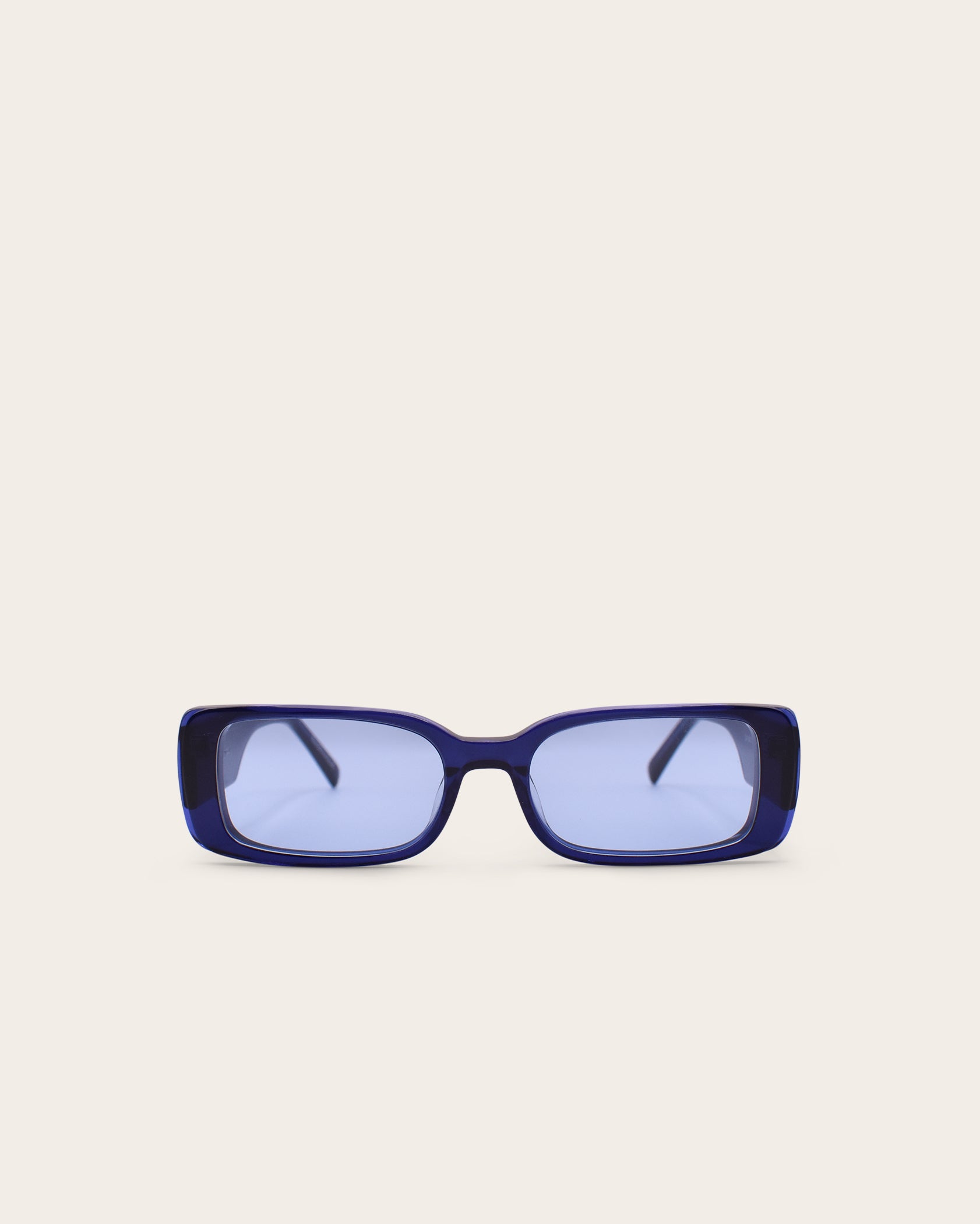 Bold Blue Square Sunglasses 0353 Clear Geek-Chic Round Square Gradient Sunglasses with Blue  main image 2