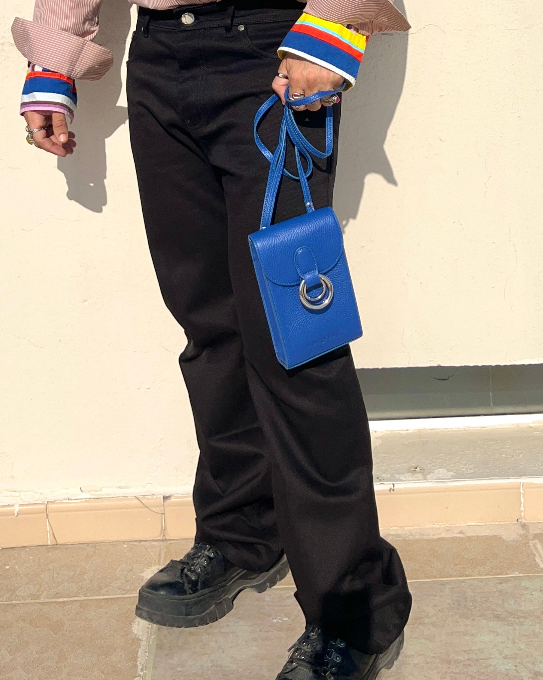 Tanger Phone Leather Pouch / Blue