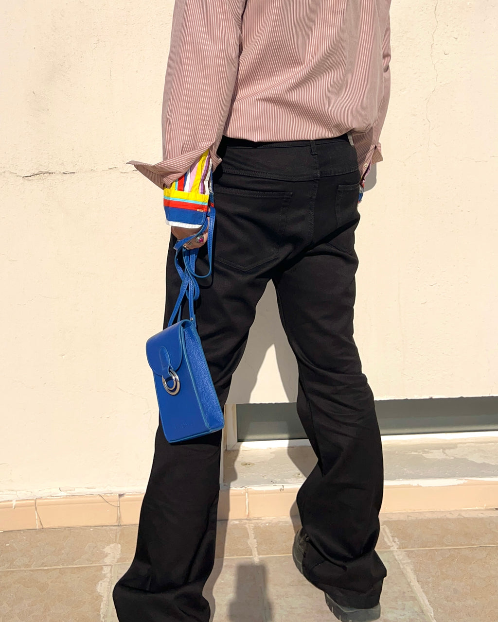 Tanger Phone Leather Pouch / Blue