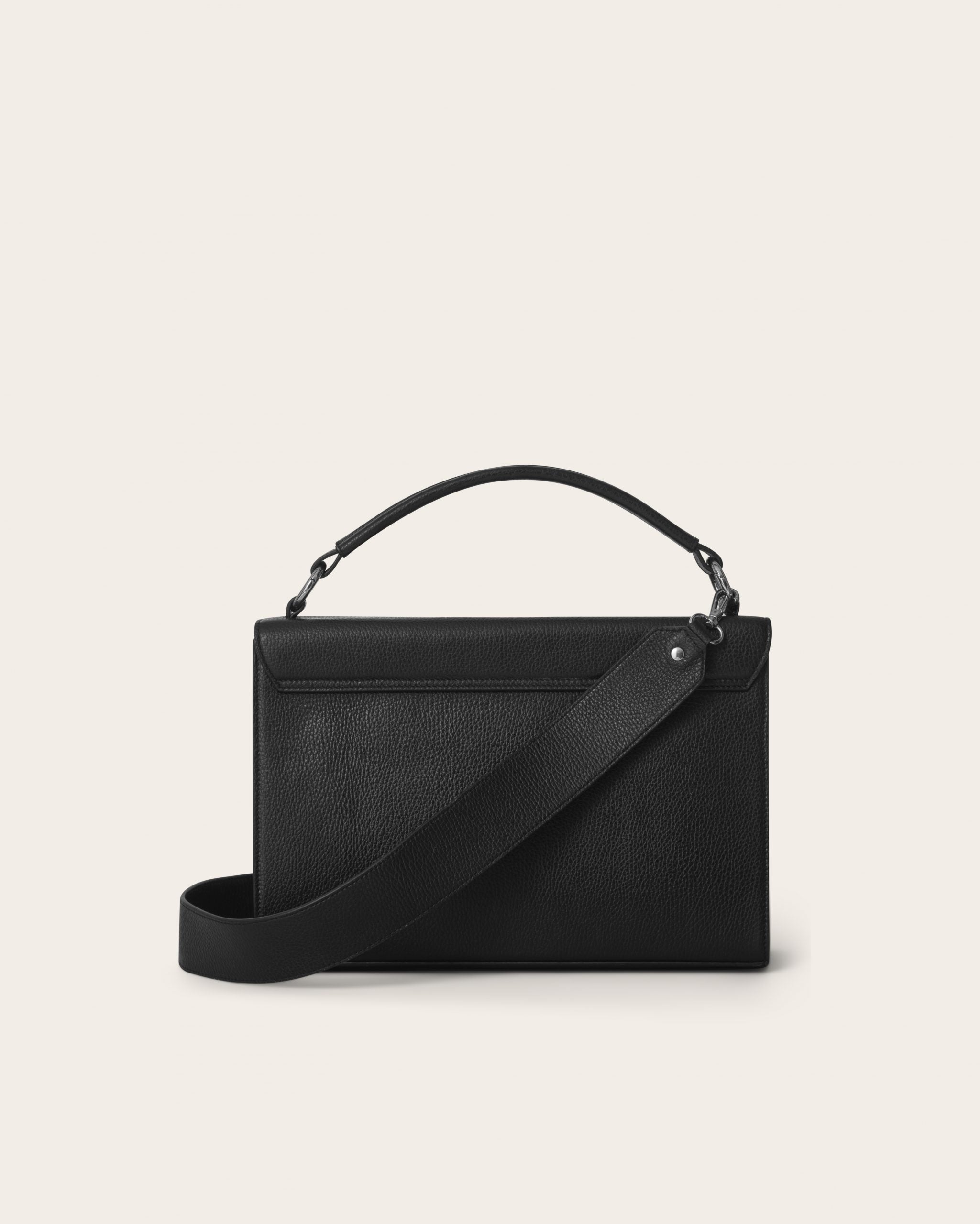 Casablanca Crossbody Leather Bag / Black – Bougroug