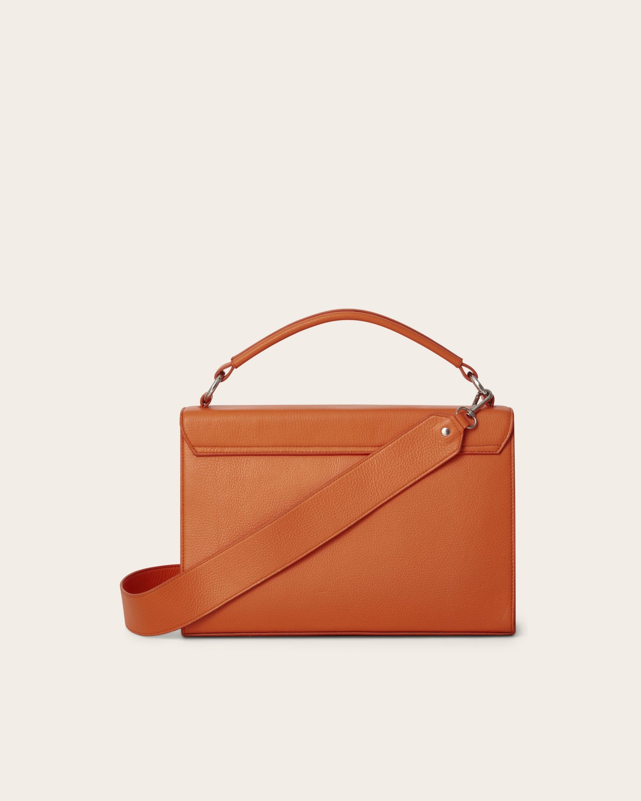 Casablanca Crossbody Leather Bag / Orange – Bougroug