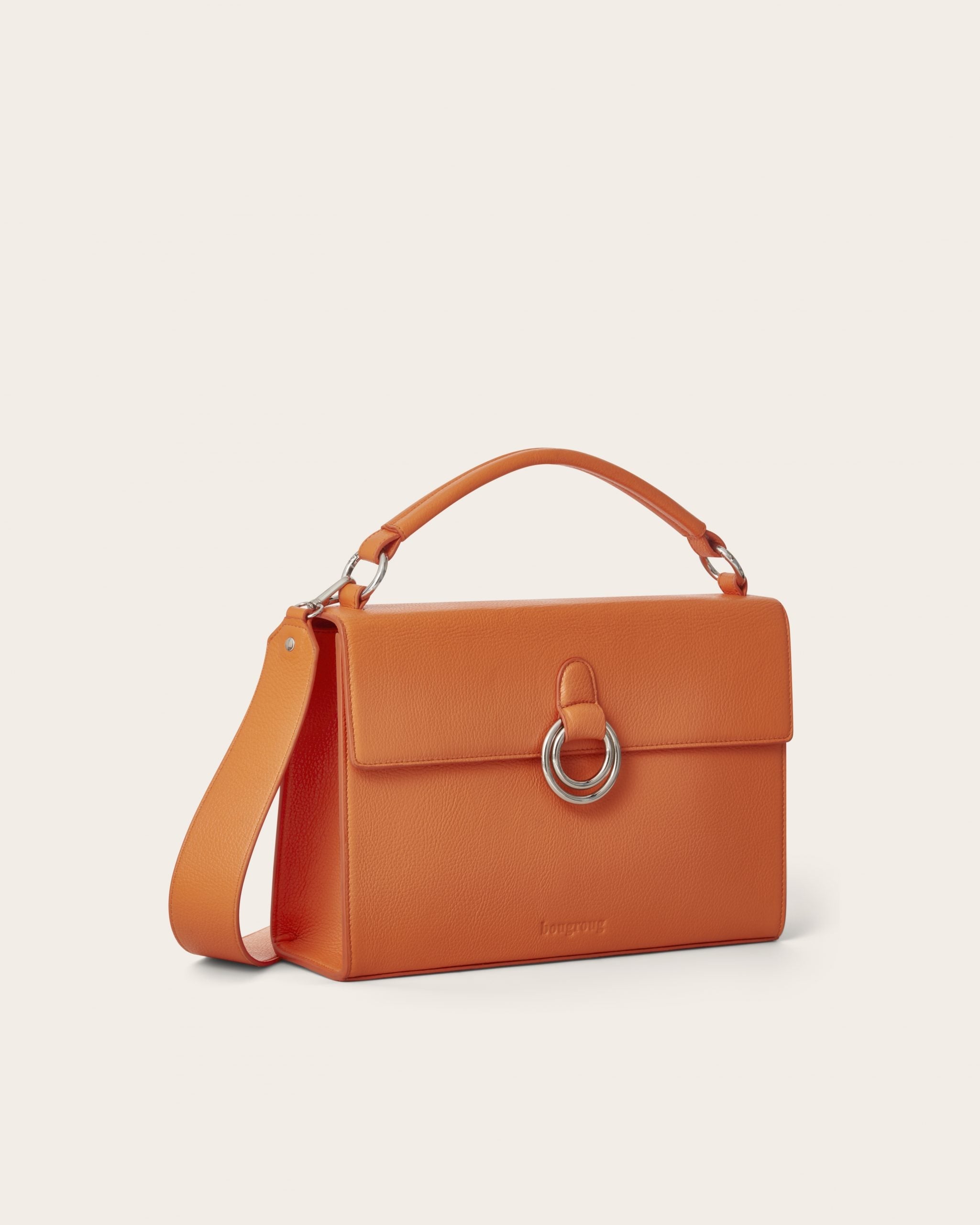 Casablanca Crossbody Leather Bag / Orange – Bougroug
