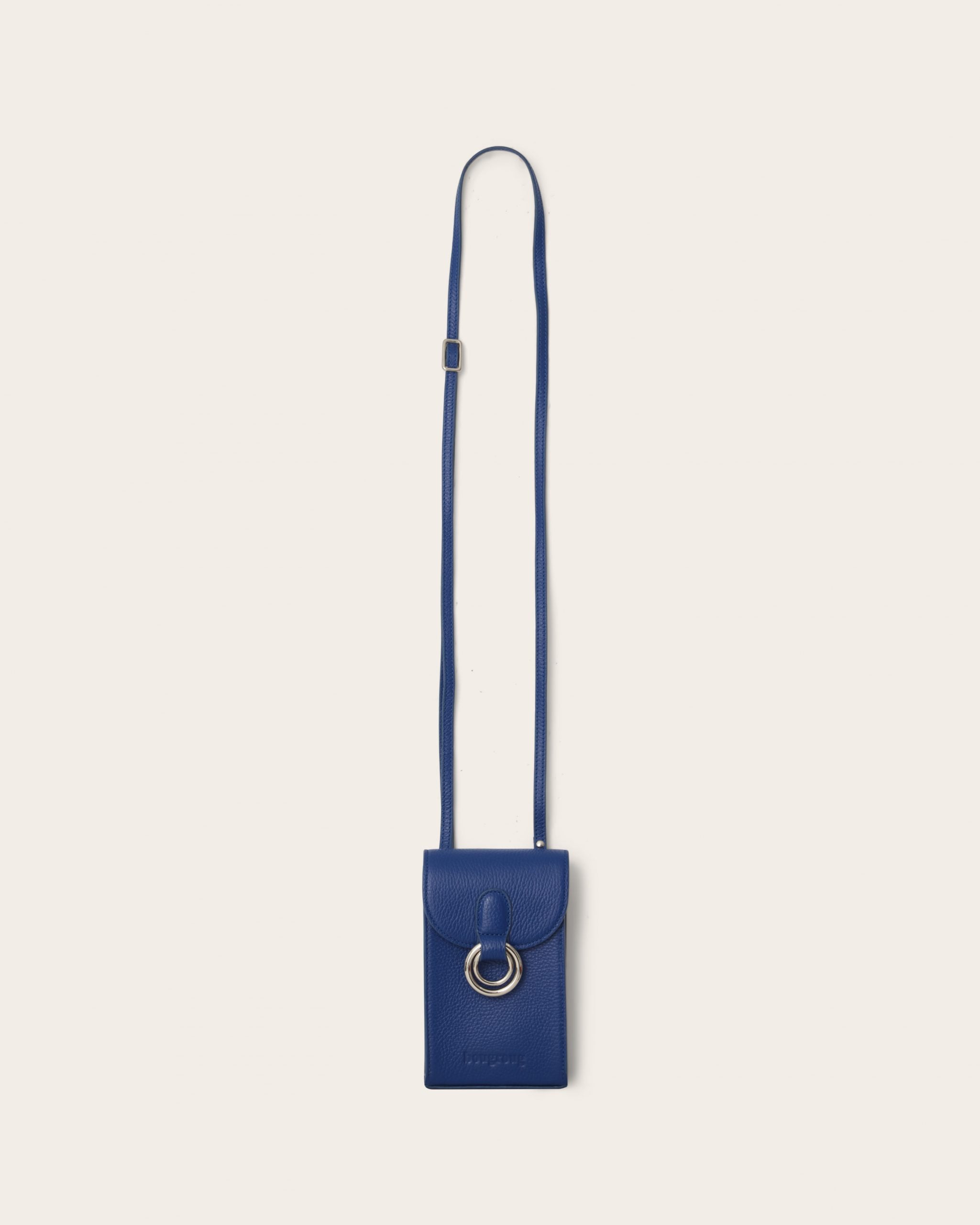 Tanger Phone Leather Pouch / Blue – Bougroug